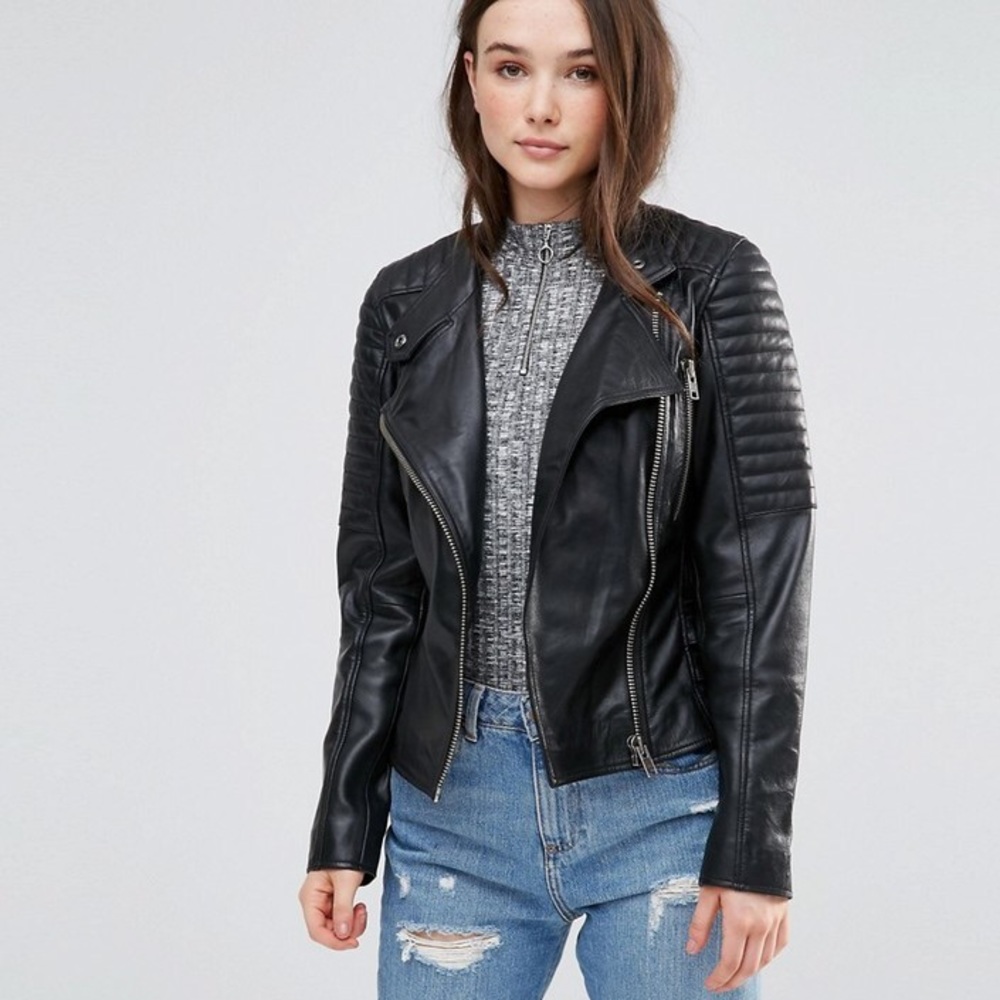 Barney’s Leather Black Jacket